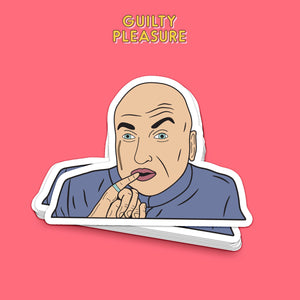 Dr. Evil -  Sticker Vinyl Waterproof Sticker Laptop - Pop Culture Sticker - Austin Powers Mike Myers - Comedy  -  90's Nostalgia